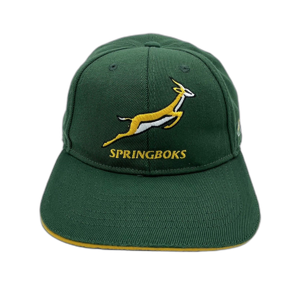 South Africa Rugby Springboks Hat Mens Strapback Green Yellow Cap